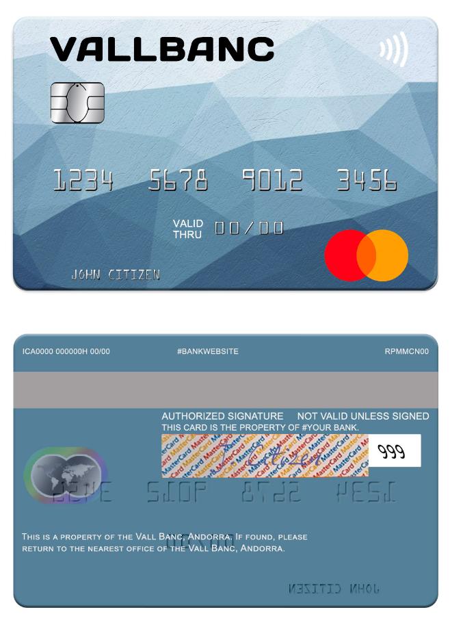 Andorra Vall Banc mastercard